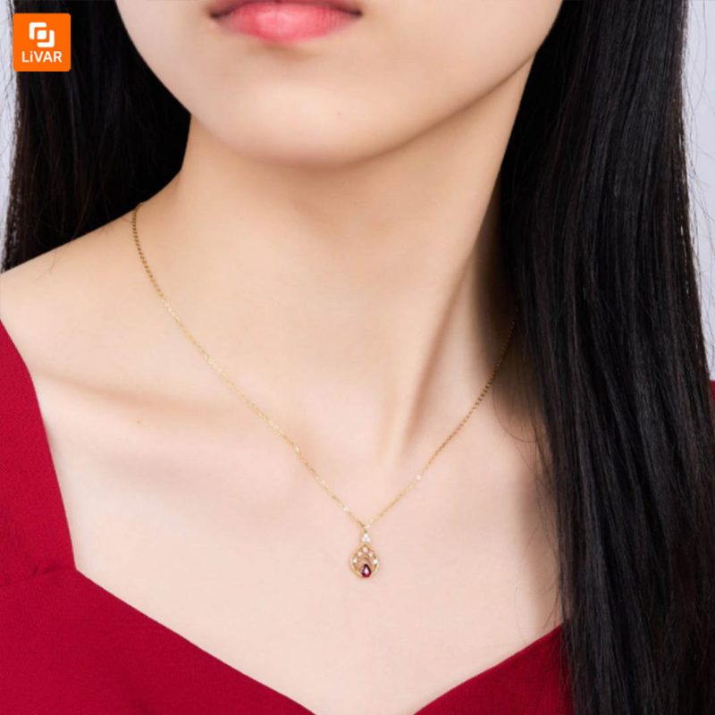 گردنبند یاقوت و طلای ROMANTI - Image 6