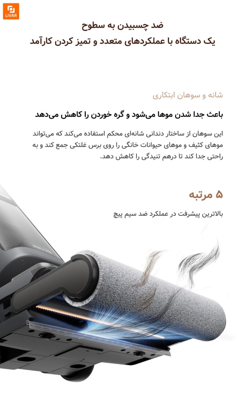 زمین‌شوی بی‌سیم Mijia مدل ۳Pro - Image 15