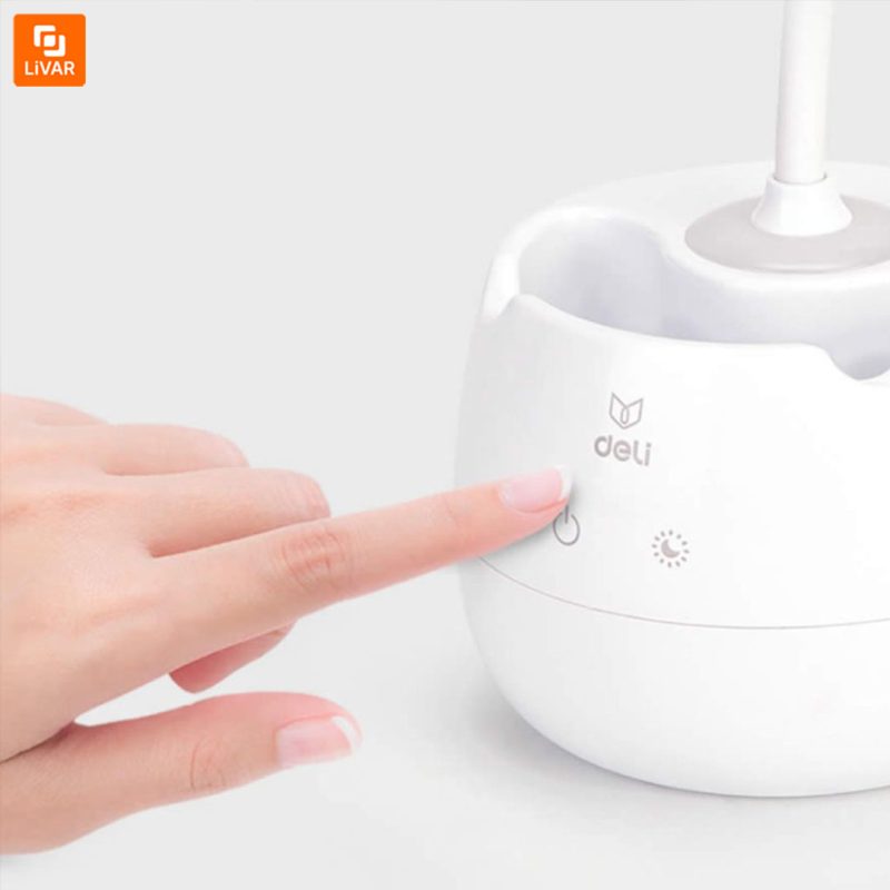 چراغ مطالعه شارژی و جا مدادی Deli - Image 10