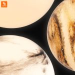 چراغ خواب Huizuo Marble Art - Image 2