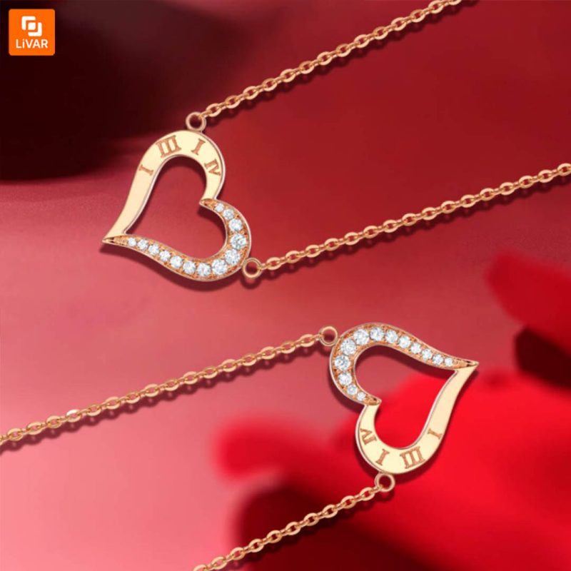 گردن‌بند طرح قلب ROMANTI - Image 10