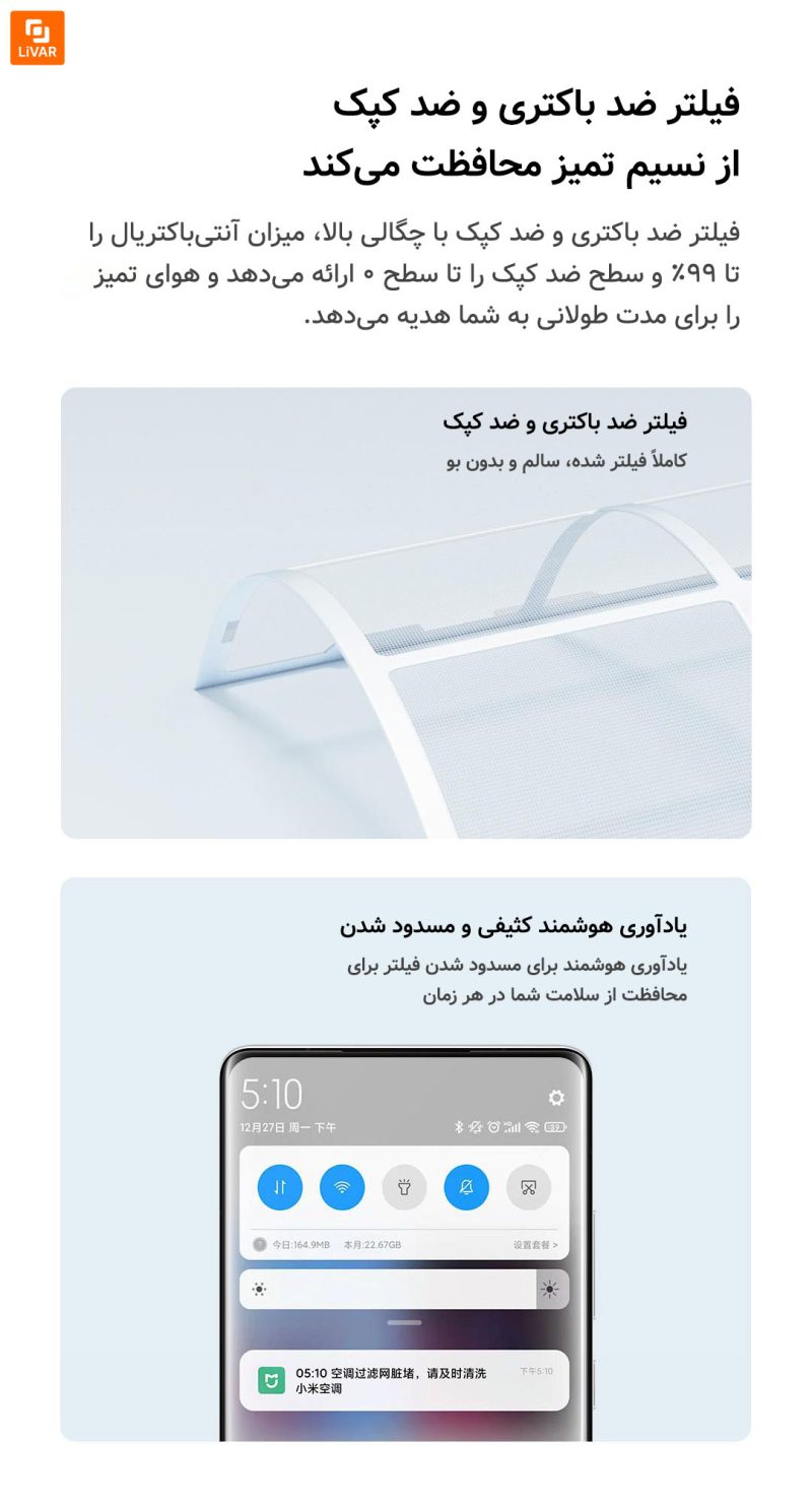 کولر گازی عمودی شیائومی 3HP سطح جدید ۱ - Image 16