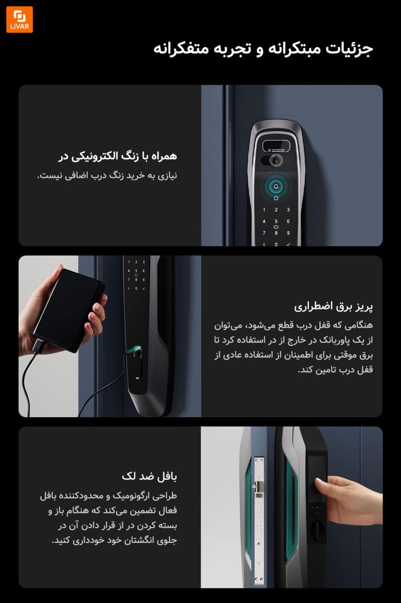 قفل درب هوشمند Yunmi Super3Y شیائومی - Image 22