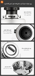 دستگاه دفع زباله مواد غذایی Meishijie شیائومی - Image 15