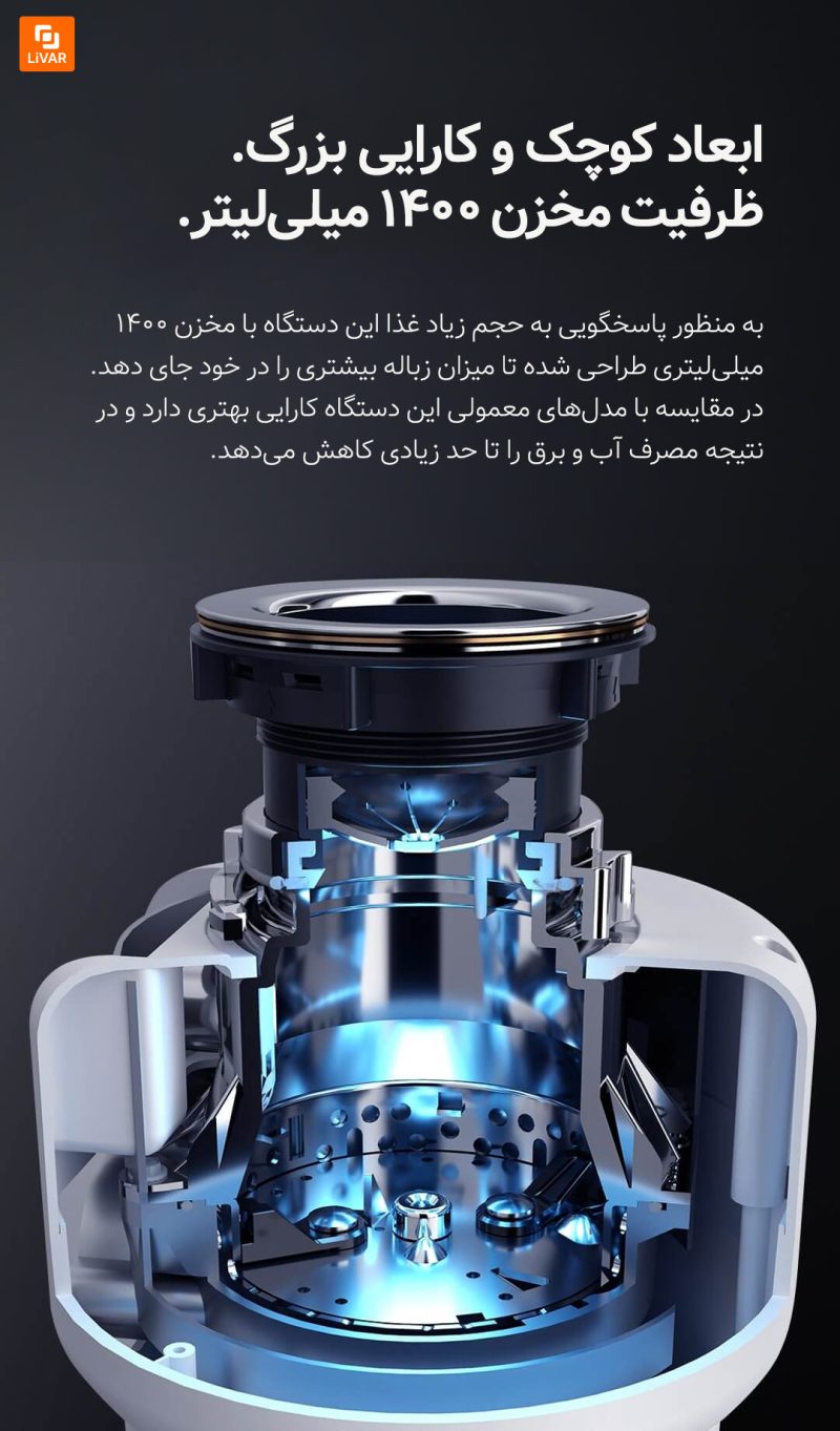 دستگاه دفع زباله مواد غذایی Meishijie شیائومی - Image 7