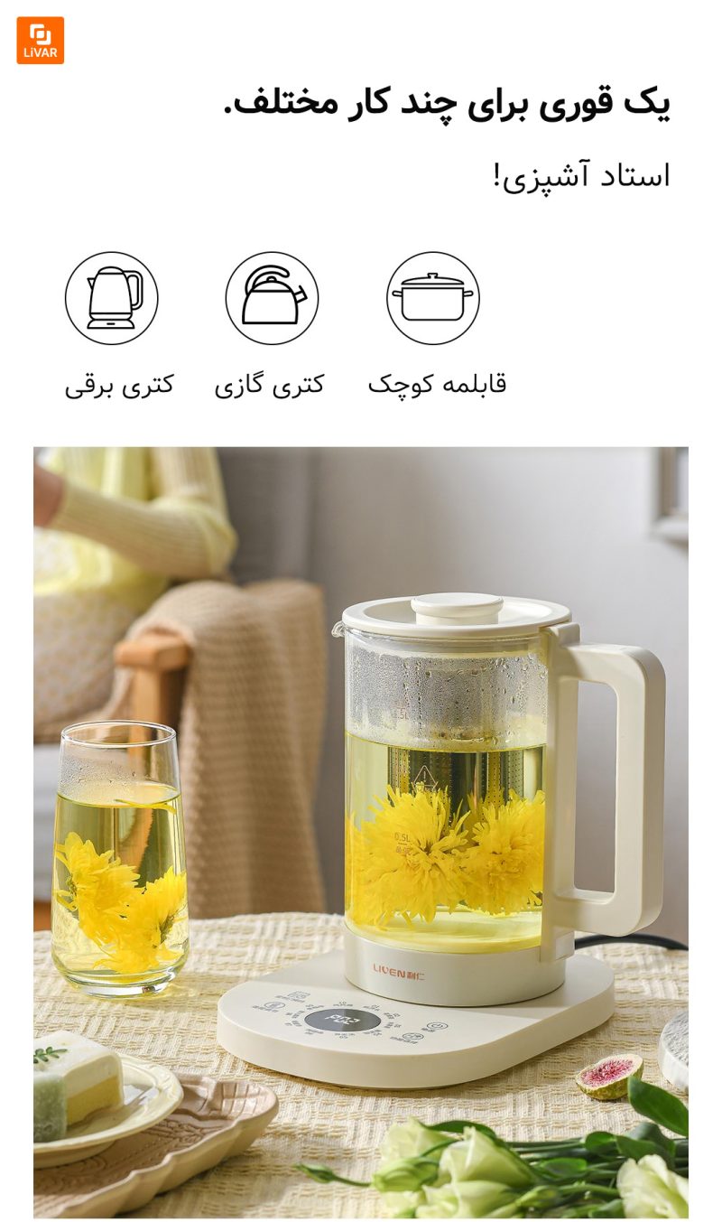 دمنوش ساز برقی Liren شیائومی - Image 5