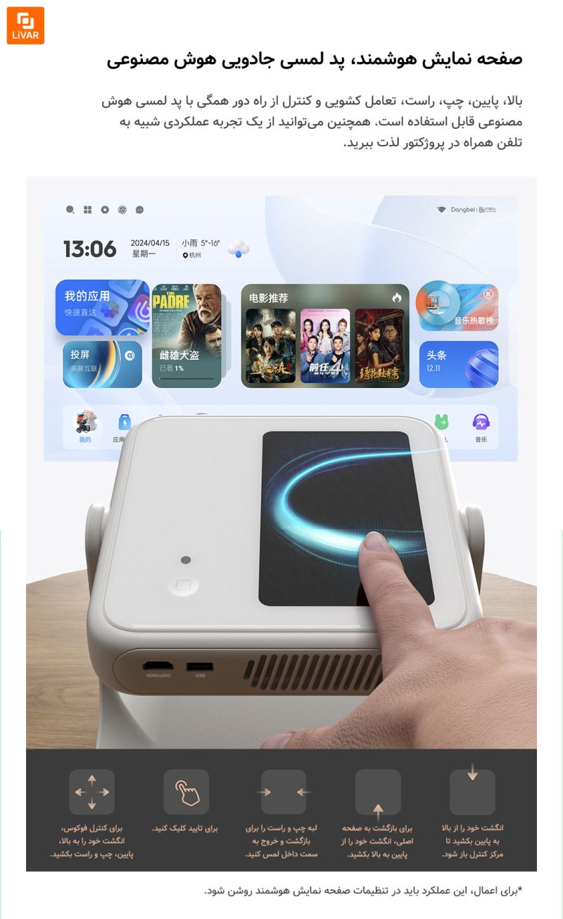 پروژکتور لیزری خانگی Dangbei D6X - Image 11