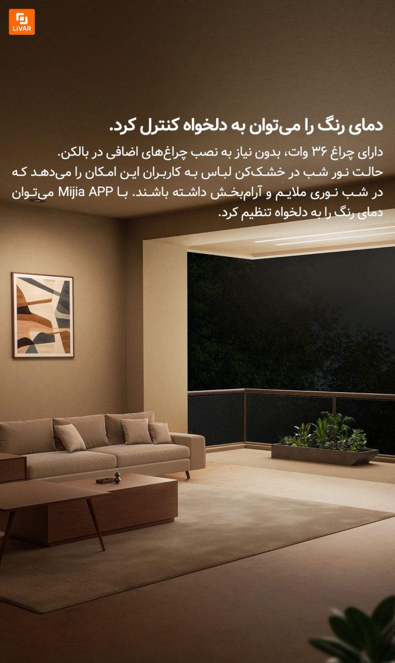 خشک‌کن لباس نامرئی Mijia - Image 6