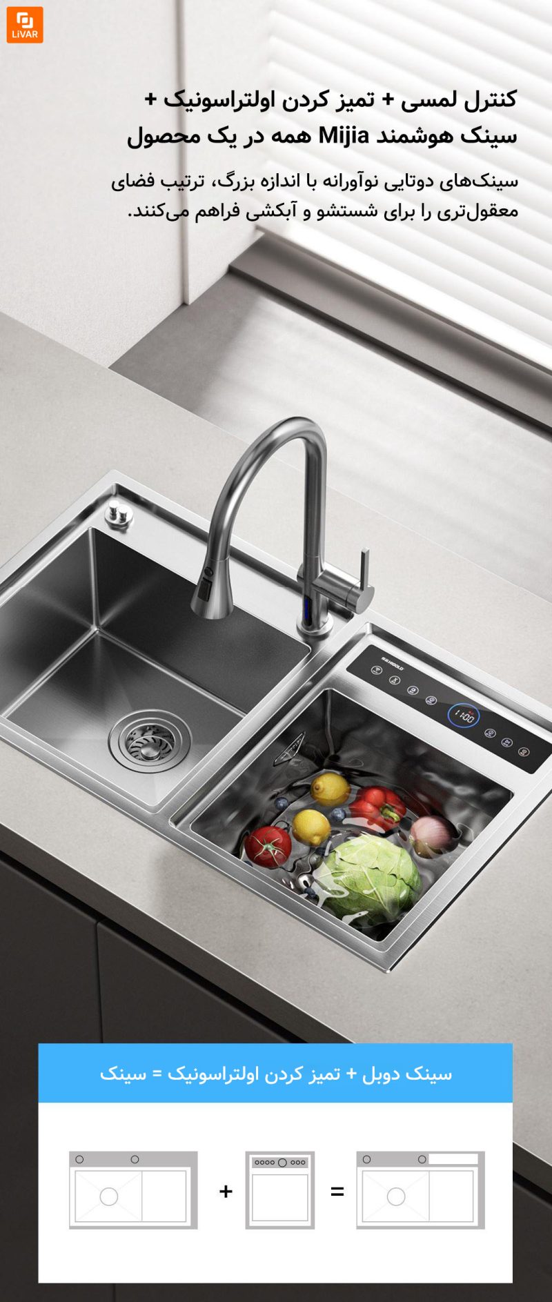سینک هوشمند شستشو ظروف HiGold شیائومی - Image 6