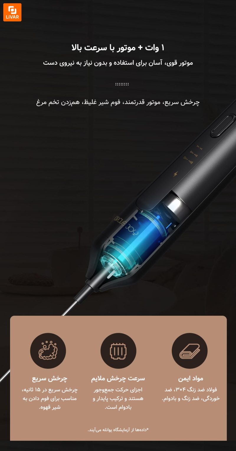 همزن سه سرعته شارژی Circle Joy - Image 12