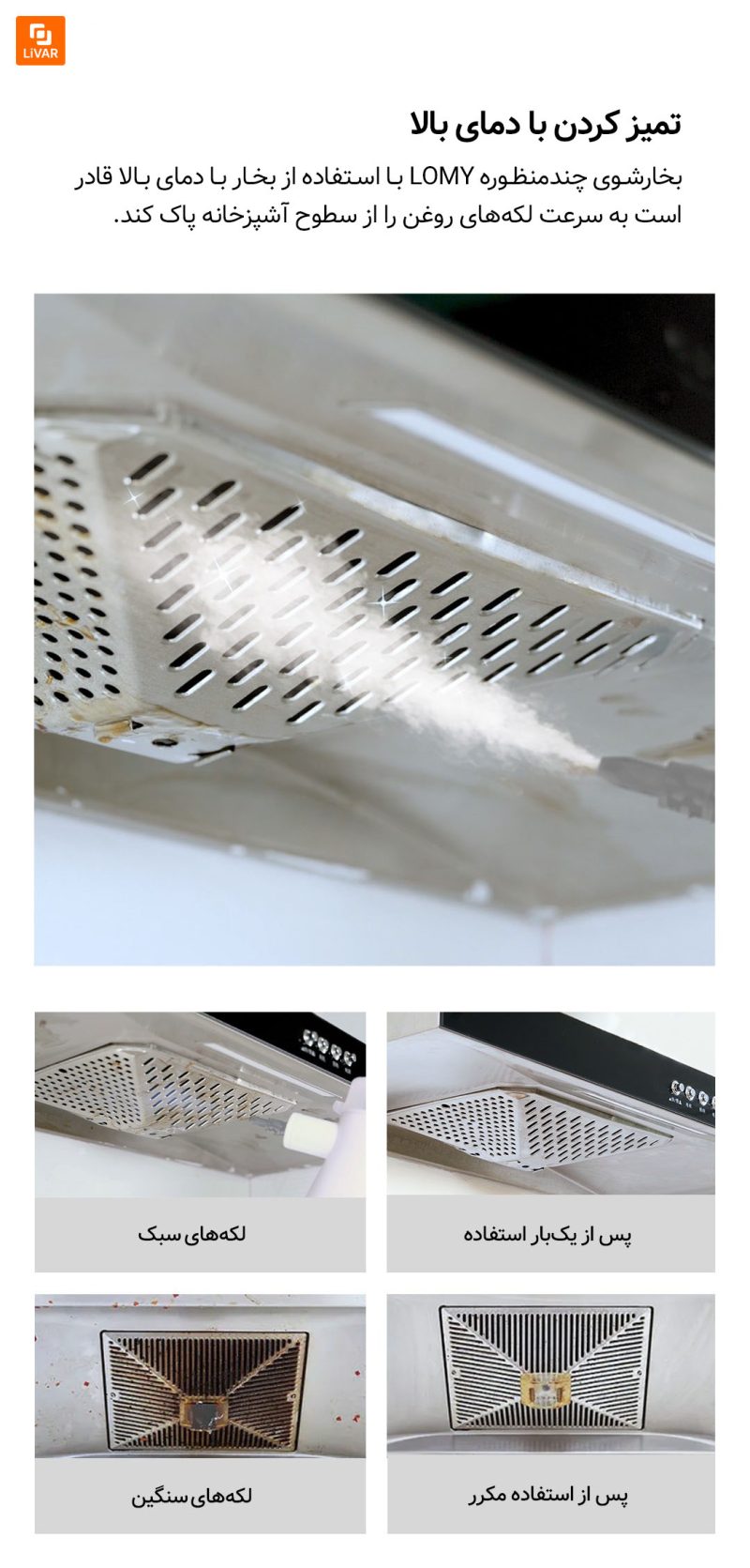 بخارشوی چندمنظوره LOMY - Image 4