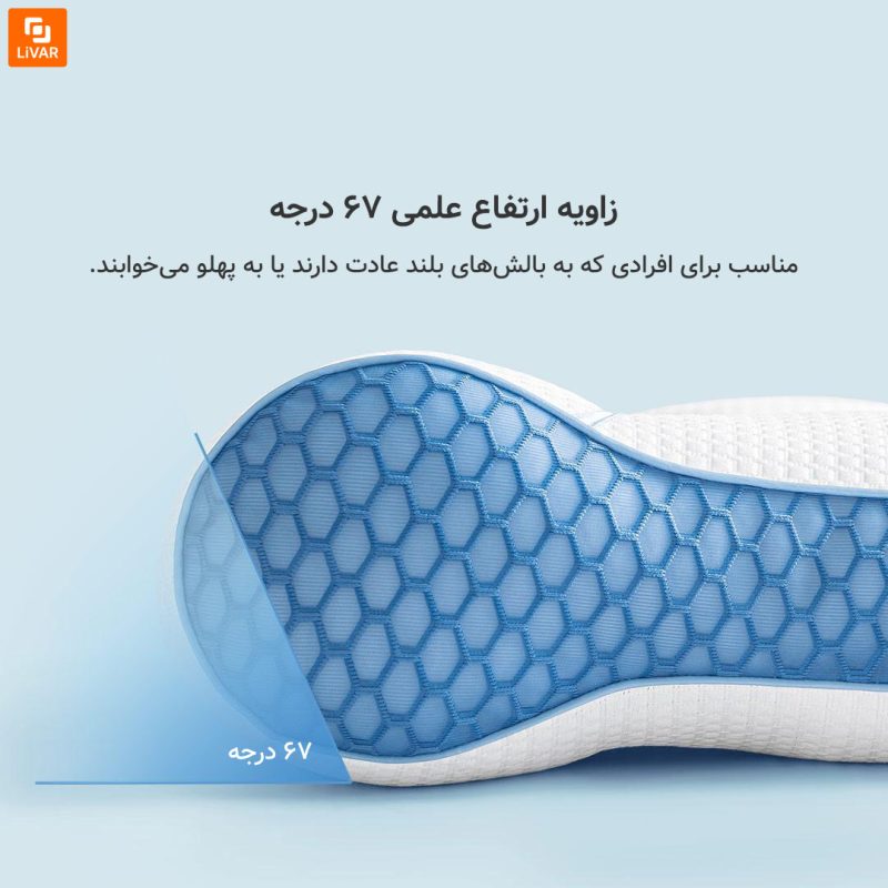 بالش ضد باکتری با قابلیت تنظیم ارتفاع - Image 6